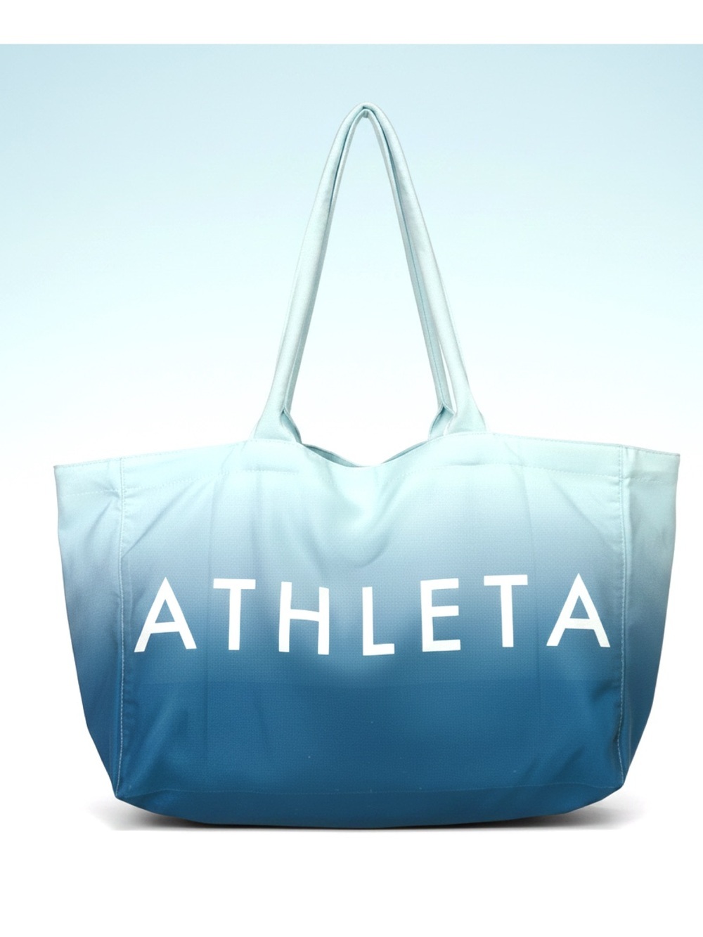 Athleta Blue Ombré Canvas Tote Bag